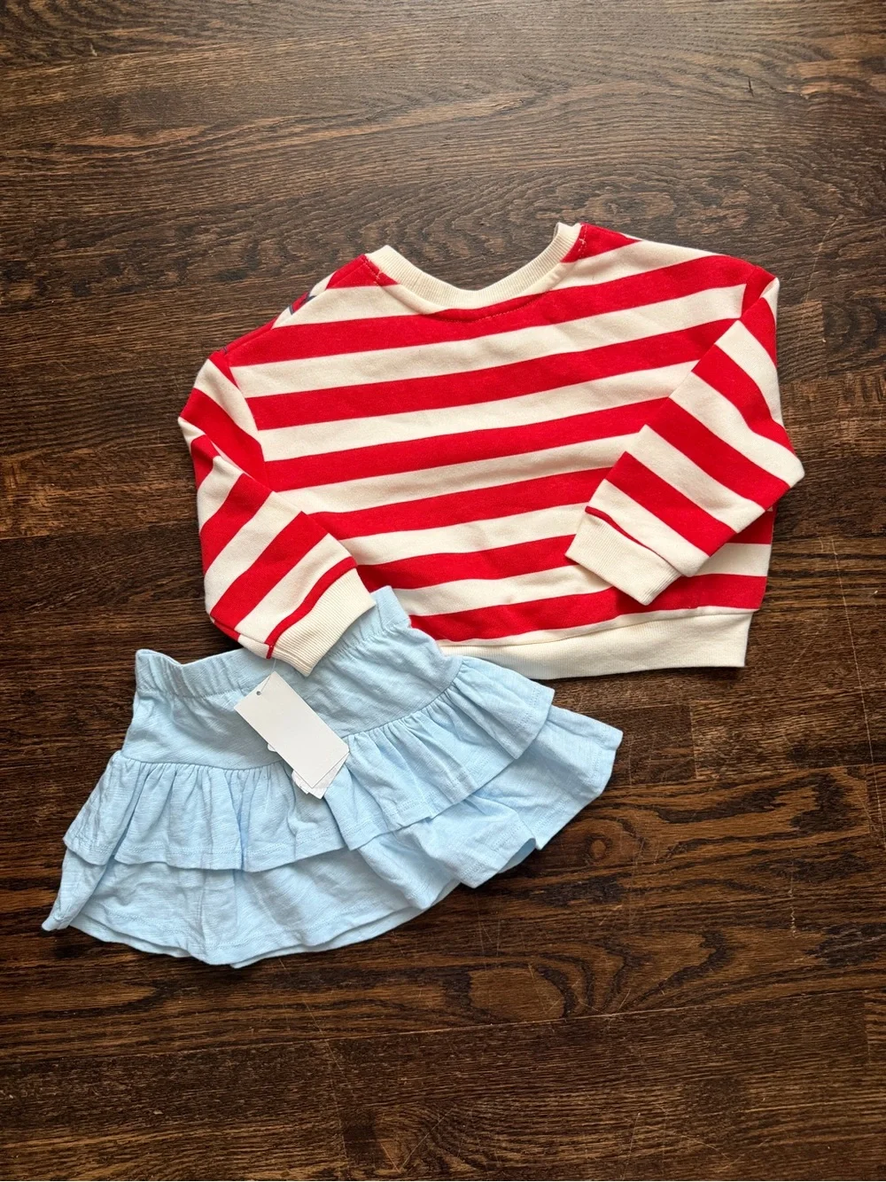 Dr. Seuss Thing 1 & Thing 2 Toddler Girls Striped Sweatshirt & Skirt